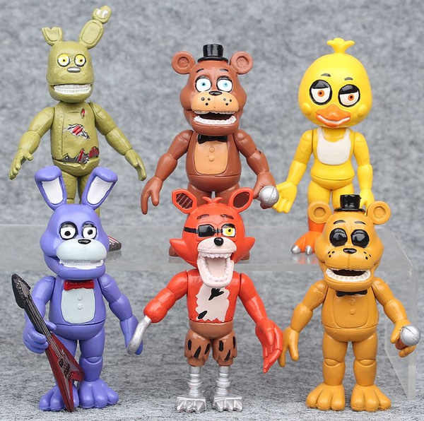 Michellecmm 6PCS A Set Fnaf Five nights at freddy's #39;s 10cm