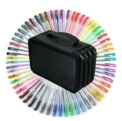 52 Slots Pencil Organizer, Handy Wareable Colored Pencil Bags Large ...