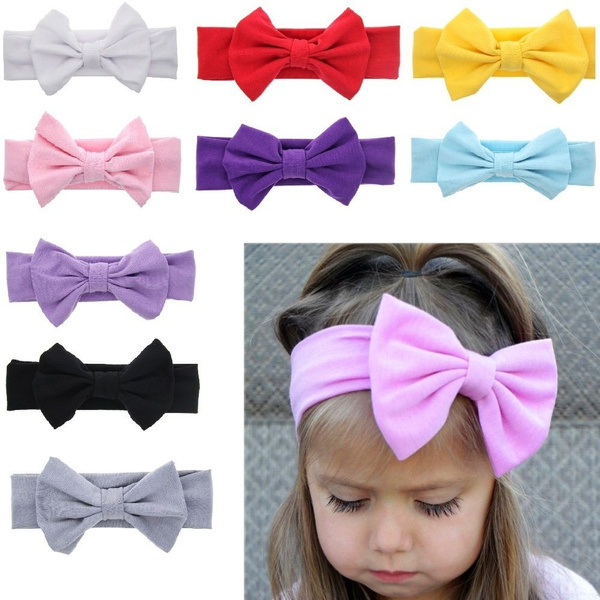 Bebe Bandeau Papillon Noeud Enfant Fille Serre Tete Cheveux Fete Mariage Mignon Wish