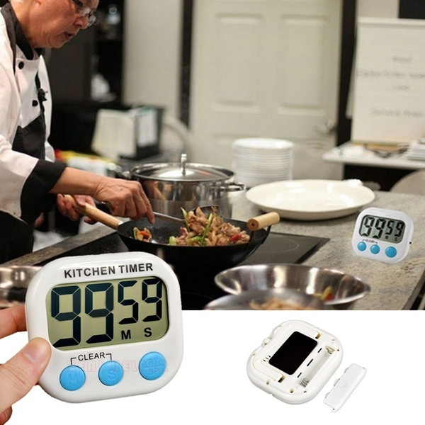 LCD Digital Large Kitchen Cooking Timer Count-Down Up Clock Loud
