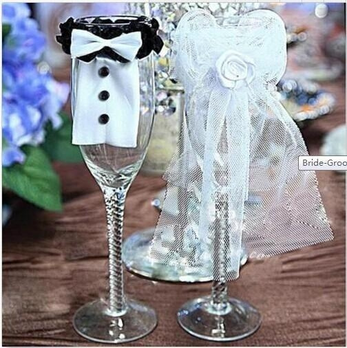 Wedding Glass Decoration Bride-Groom Wedding Feast Wedding Craft 1 