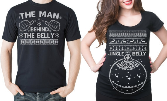 Maternity T-Shirts Matching Couple 