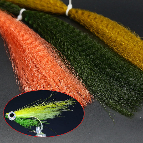 Trout Fishing Bait Jig Nylon Wavy Hair Synthetic Fibers Fly tying