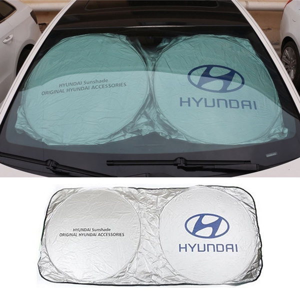 HYUNDAI Sunshade ORIGINAL HYUNDAI ACCESSORIES Car Windshield Sunshade For Hyundai  iX35 iX45 iX25 i20 i30 Sonata Verna Veloster Solaris Elantra Tucson Accent