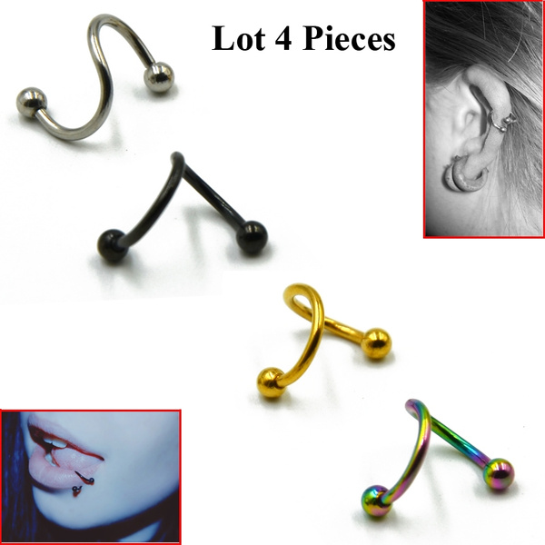 Lip on sale piercing spiral