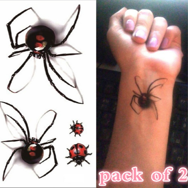 Simply Inked 3D Spider Temporary Tattoo Bundle at Rs 299/piece | Tattoo  Stickers in Sas Nagar | ID: 27475299248