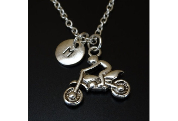 Motorcycle Necklace, Motorcycle Charm, Motorcycle Pendant