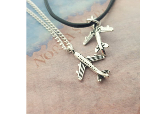 Airplane necklace, plane necklace, aeroplane necklace, friendship gift –  Geniune Jewellery
