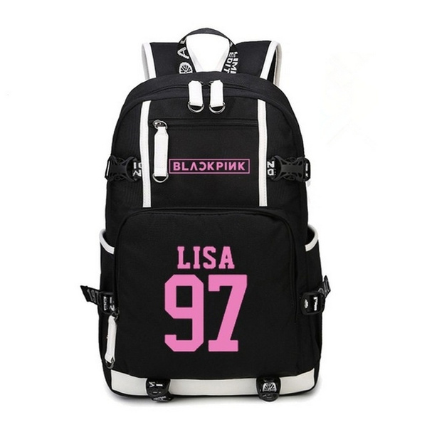 KPOP Korean Blackpink Jennie Lisa Rose backpack for teenagers Men