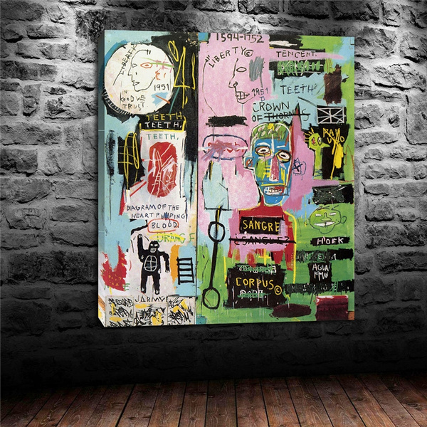 finansiel Ødelægge Magnetisk Jean Michel Basquiat,Home Decor HD Print Art Painting on Canvas, In-italian-2/Unframed  | Wish