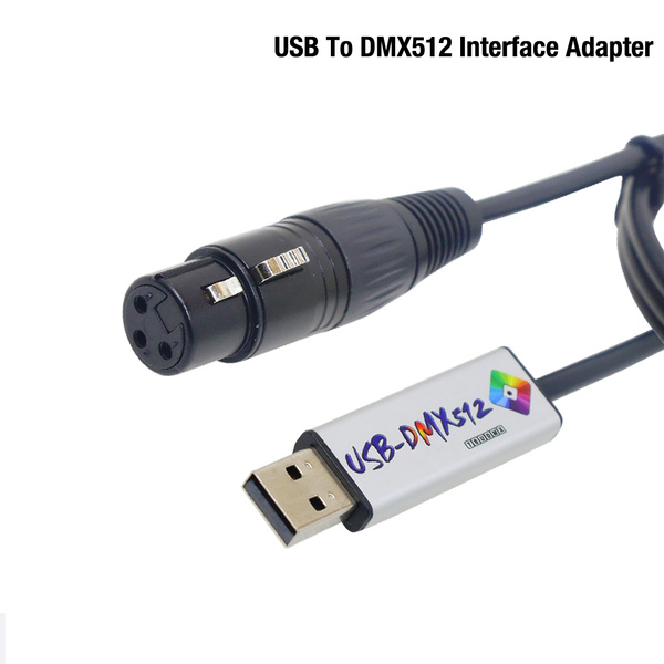 Usb To Dmx Interface Adapter Led Dmx512 Computer Pc Stage Lighting  Controller Dimmer ,adapter Cable
