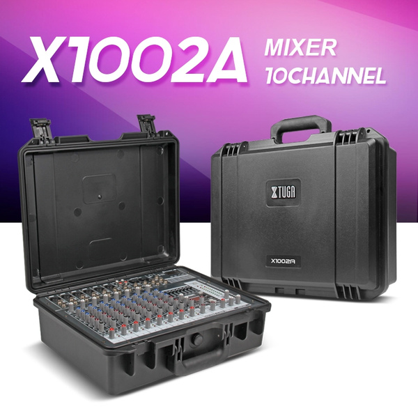 Xtuga X1002A Portable Case Audio Mixer w/ Bluetooth & USB 10