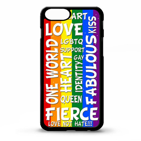 Lgbtq Gay Pride Rainbow Flag Quote Phrase Lgbt Inspiring Life Art Iphone 4 5 6 7s Plus Case Samsung Galaxy S4 S5 S6 S7 S8 Cover Wish