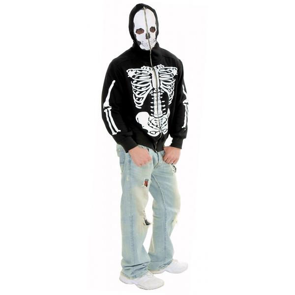 zip up skeleton jacket