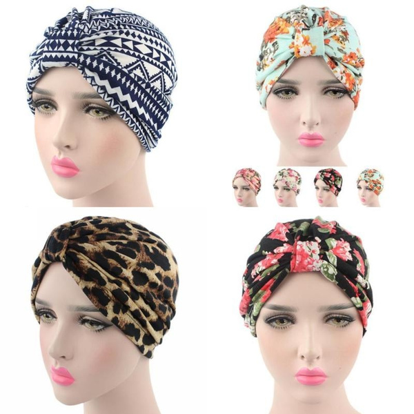 Chemo Hijab Turban Cap Fashion Beanie Hat Scarf Summer Women Bonnet Cancer