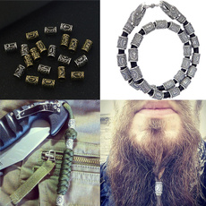 vikingrunebead, necklacebead, beardbeading, runebead