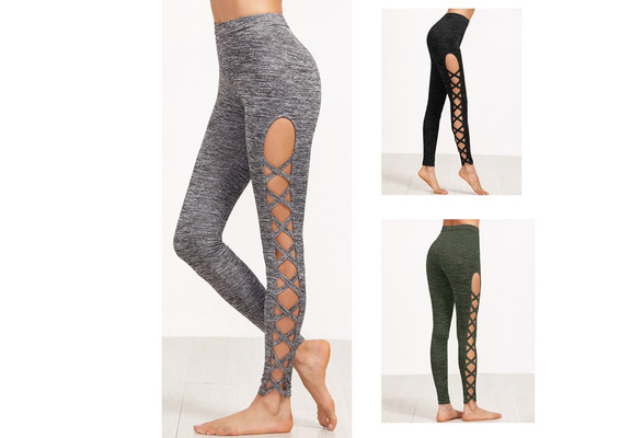 workout pants with cutouts