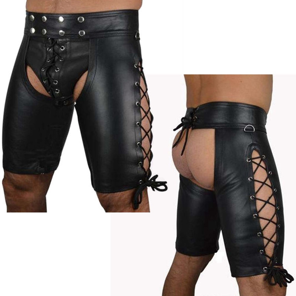 Tight hotsell leather shorts