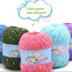 Hot Sale !!! Hand (50G / Ball) DIY Milk Cotton Yarn Baby Yarn Wool Knitting Knitting Hand-woven Wire Covered Wire Hook Silk Children's Clothing
