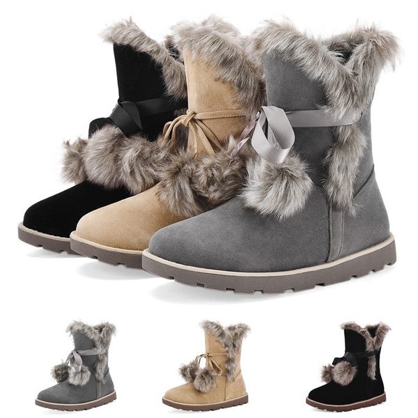 cute fluffy boots