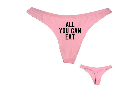 mutande con scritta all you can eat