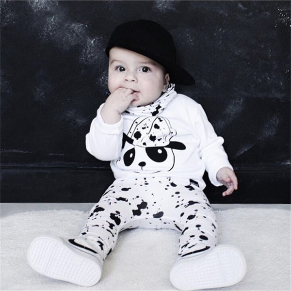 2pcs Set Baby Kids Summer Clothes Set Animal Panda Print Top Tee Long Pants Outfit Clothes Bebe Vetements For 70 100cm Wish
