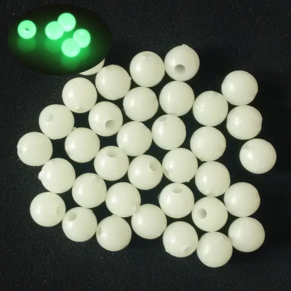 Carp Fishing Tackle Luminous Beads 4mm/6mm/7mm Luminous Feeder Bait Glow  Rigs Bead Fish Lure Space Beans Float Round Stopper