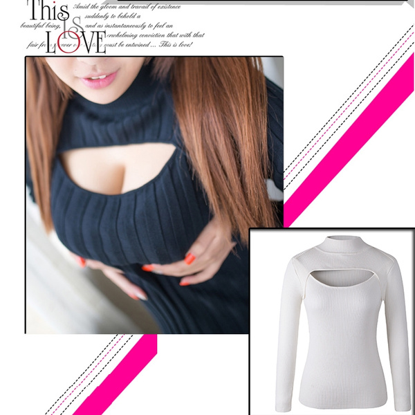 Open hot sale chest turtleneck