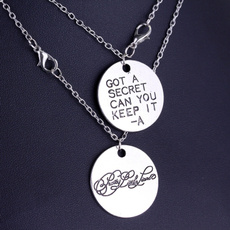 lettering, Chain Necklace, Fashion, Jewelry