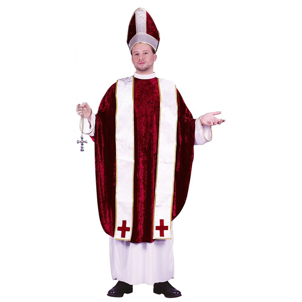 Unisex Adult Plush Bishop Priest Pope Costume Hat CHOOSE Color 