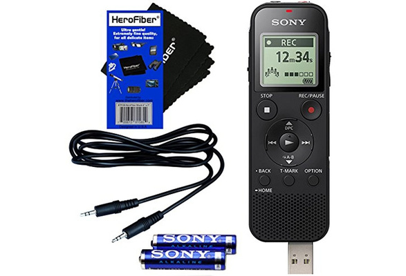 Sony ICD-PX470 Stereo Digital Voice Recorder with Built-In USB and