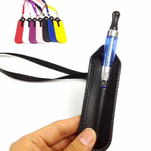 Shisha Pen Holder & Leather Pouch Choose Your Colour & Pattern E Cig Lanyard 