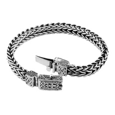 Sterling, solidsilverbracelet, Silver Jewelry, Fashion
