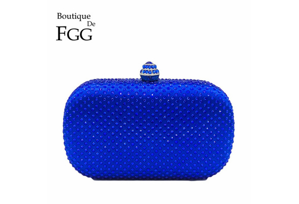 De FGG Socialite Women Flower Evening Bags Party Bridal Beaded Purse Crystal Clu