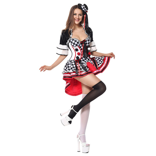 Halloween Sexy Deluxe Harley Quinn Costume For Women Carnival Cospaly  Costume Fantasias Feminina Para Festa