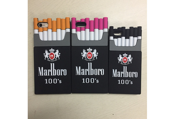 High Quality Creative Marlboro Cigarette Box Shape Soft Silica Gel Phone  Case Protective Cover for iPhone 5,5S, SE, 6,6S, 6 Plus, 6S Plus, 7,7 Plus  | Wish