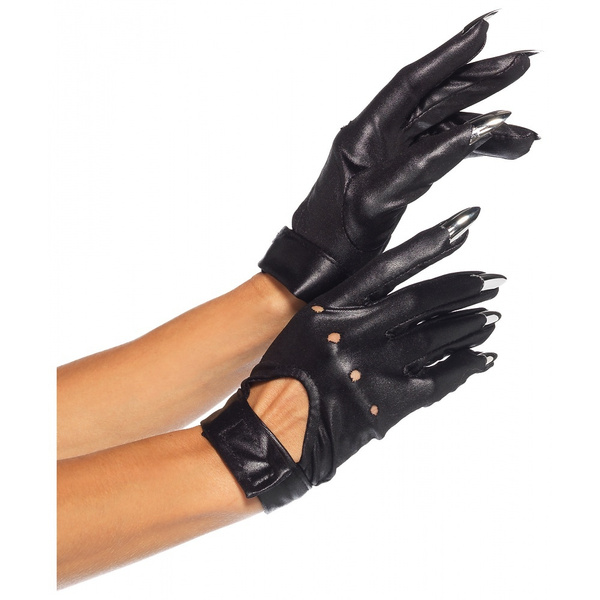 leather cat gloves