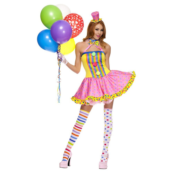 sexy plus size clown costume