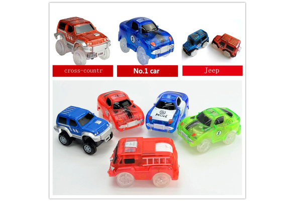 Electronics Car for Magic Track Toys With Flashing Lights Educational Kid toys