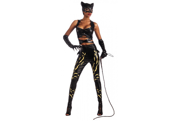 Deluxe Catwoman Female Superhero Costume Adult Sexy