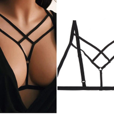 vesttop, Vest, Elastic, Hollow-out
