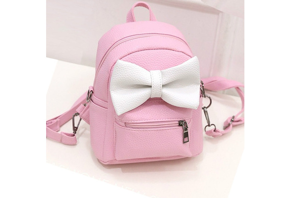 mini backpack with bow