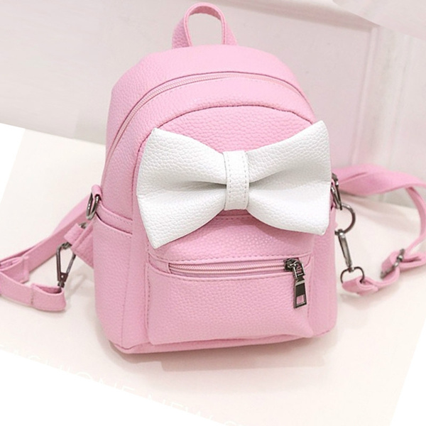 Girl's Small Backpack, Cute Casual School Bag, Leather Backpack, Mini  Travel Bag - Shop BOVER Backpacks - Pinkoi