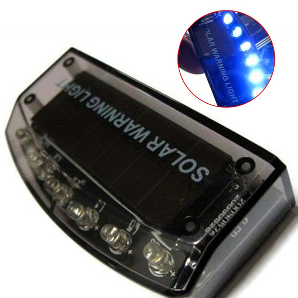 Newest 6LED Auto Solar Charger Car Burglar Alarm Lamp Sensor