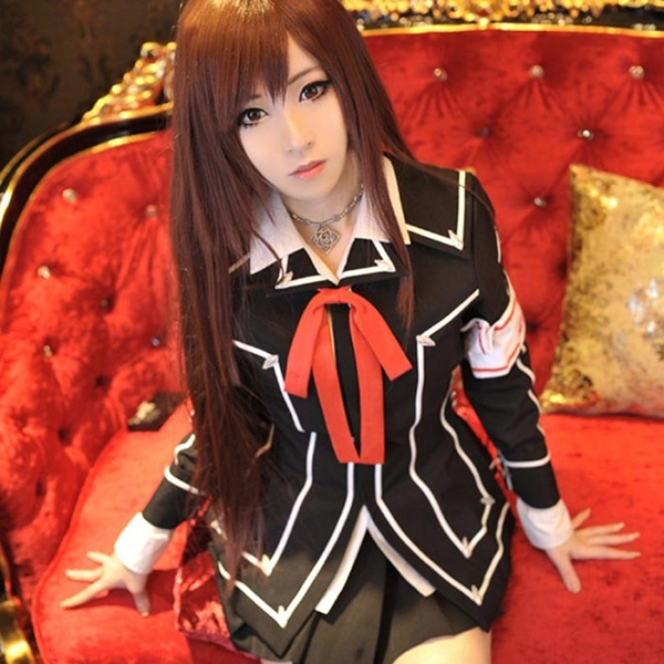 Kurosu Kuran Yuki Cosplay Costumes Lady Black Uniform Japanese Anime Vampire Knight Clothing