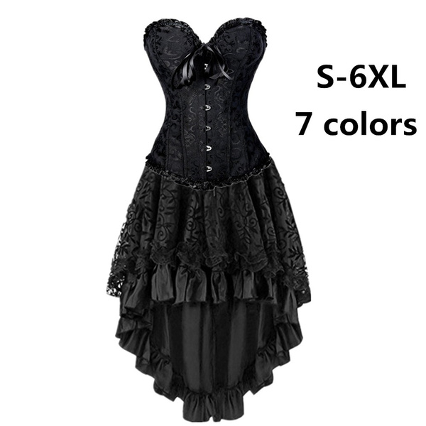 Gothic corset dress cheap plus size