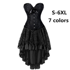 gothiccorsetdres, laceupcorsetdres, Black Corset, Plus Size