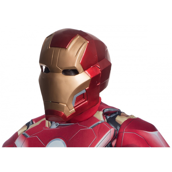 Deluxe Iron Man Mark 43 Mask Helmet Superhero Costume Accessory Adult Teen Junior Wish