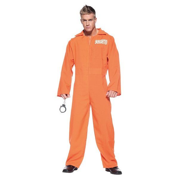 Orange Prison Jumpsuit Convict Prisoner 
