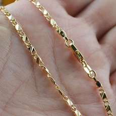golden, Chain Necklace, Fashion, Jewelry